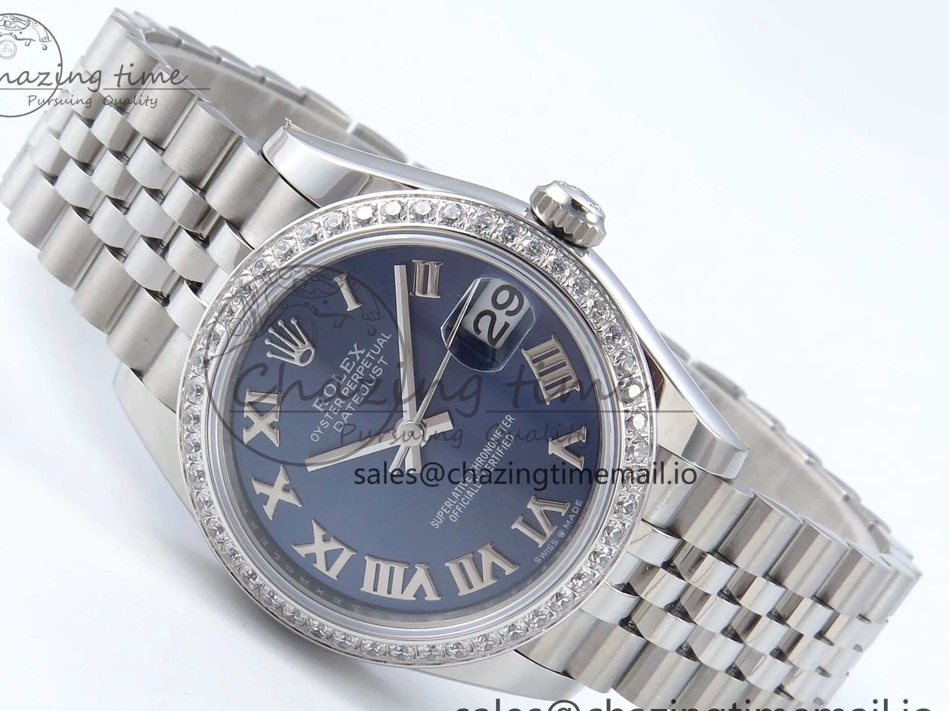 Dial Best Blue Jubilee 1:1 ARF Bezel Edition DateJust Roman 904L 2688 on Bracelet Diamonds SS 31 Steel 278384RBR ETA 0423